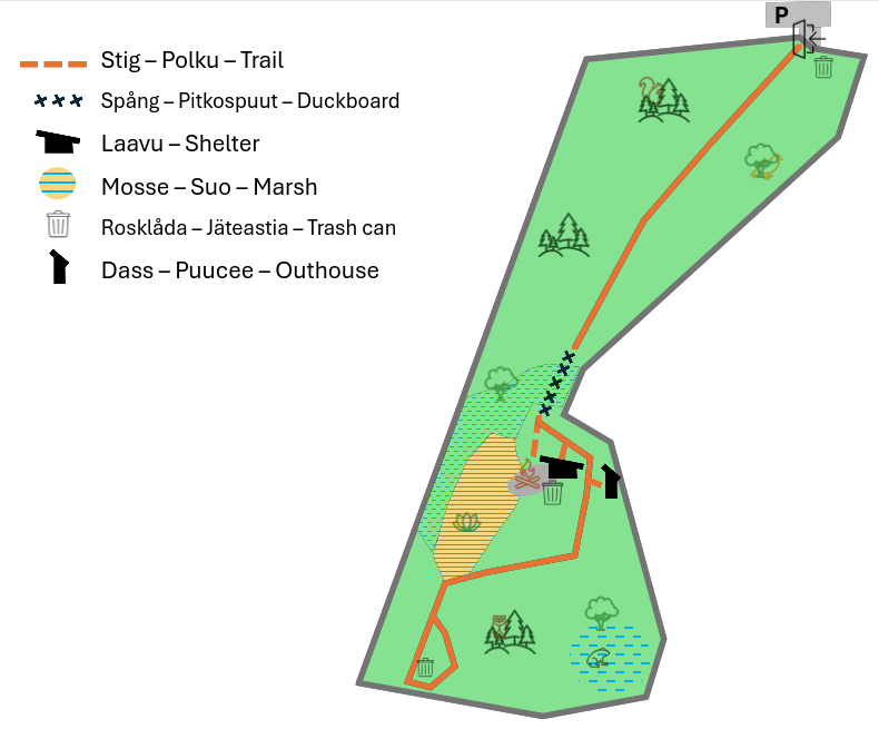 Map of the dog forest